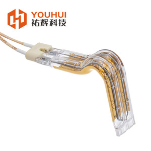 หลอดอินฟราเรดเคลือบทองคู่ยี่ห้อ Youhui กำลังไฟ 200-4000 วัตต์ พร้อมไส้หลอดฮาโลเจนควอตซ์ สำหรับใช้งานในอุตสาหกรรม - Product Image 1