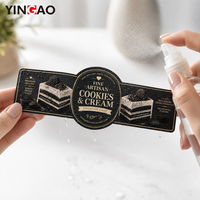 Autocollants adhésifs imperméables personnalisés en vinyle, étiquettes pour boîtes à gâteaux, étiquettes d'emballage alimentaire pour boulangerie, pour la décoration de desserts