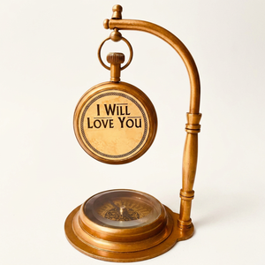 Reloj de Mesa Decorativo con Brújula, Reloj de Sol de Escritorio, Decoración de Estante, Estilo Vintage Atemporal, Reloj de Mesa de Estilo Náutico Antiguo - Product Image 1