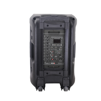 Système audio pour danse carrée TAQ112 – Enceinte karaoké professionnelle d'extérieur avec microphone, chariot pour micro portable 2, idéal pour usage domestique