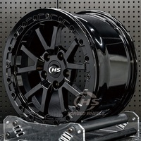 Jantes forgées sur mesure 17*10J 18*10J Noir Brillant True Beadlock Staggered pour Cadillac CTSV