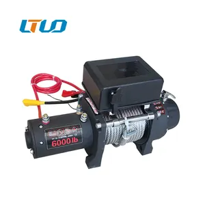 2000-12000lbs tời điện 12V 24V cáp thép Tời điện tời ATV UTV kéo Trailer off-road tời