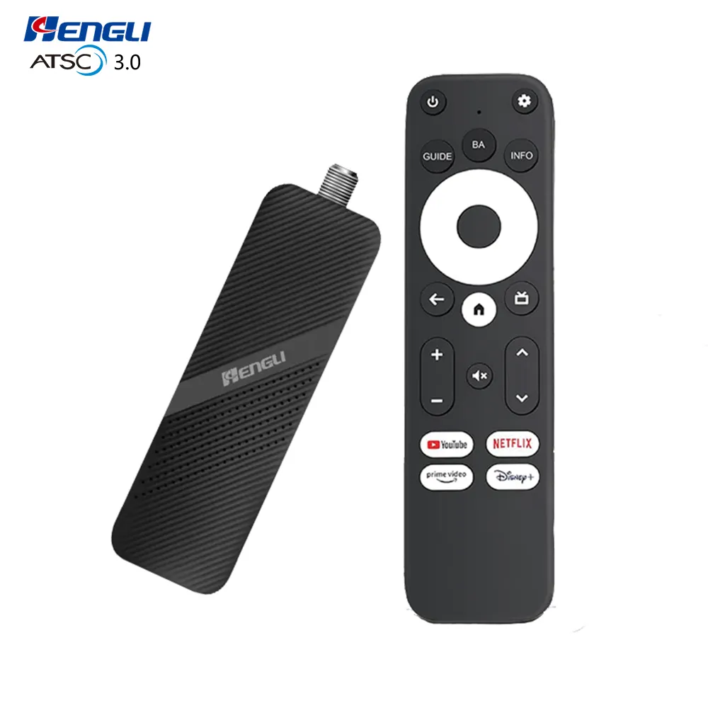 Hengli ATSC/ATSC 3.0 2GB RAM 16GB ROM stick tv 4k miglior telecomando android Android Tv Stick 4k