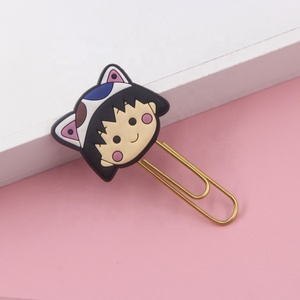 Hình dạng khác nhau nhà máy tùy chỉnh giá rẻ giá phim hoạt hình mềm Silicone cao su PVC cuốn sách Mark giấy Clips - Product Image 6