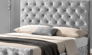 ผู้ผลิตผ้าสีดำ<span class=keywords><strong>Queen</strong></span> Upholsteredโมเดิร์นKingเตียงกำมะหยี่เตียง - Product Image 6