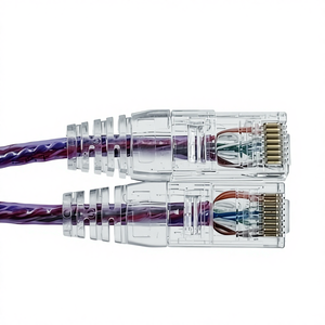 Câble Ethernet tressé Cat6 ultra-fin, connecteur <span class=keywords><strong>RJ45</strong></span> transparent, câble réseau Gigabit - Product Image 6
