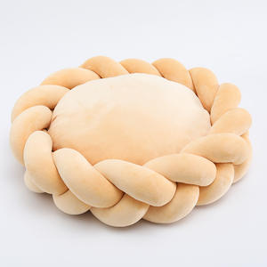 LY Handmade <span class=keywords><strong>Pet</strong></span> Nest Anpassbares DIY Soft Fabric Katzen bett Hand geflochtenes Twist Nest Wasch bares rutsch festes Cat <span class=keywords><strong>Dog</strong></span> House Sommer zubehör - Product Image 6