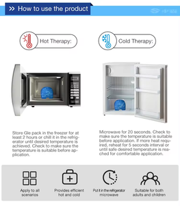 Topi Gel Terapi Panas/Dingin untuk Meredakan Migrain & Sakit Kepala |   Penutup Kepala yang Dapat Disesuaikan & Dapat Digunakan Kembali - Product Image 5
