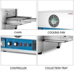 Cinta transportadora rotativa eléctrica <span class=keywords><strong>para</strong></span> <span class=keywords><strong>horno</strong></span> <span class=keywords><strong>de</strong></span> <span class=keywords><strong>pizza</strong></span>, equipo <span class=keywords><strong>de</strong></span> cocina comercial <span class=keywords><strong>de</strong></span> acero inoxidable <span class=keywords><strong>de</strong></span> 12 pulgadas <span class=keywords><strong>para</strong></span> restaurante - Product Image 3