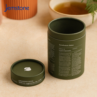 Emballage de boîte cylindrique en carton kraft de qualité alimentaire recyclable avec logo personnalisé, pour pilules, capsules, compléments alimentaires, tubes en papier pour vitamines