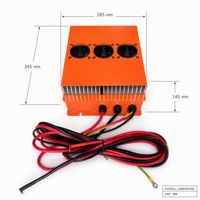 Chargeur embarqué LNLEE 24V 110A 4800W IP65 étanche pour batteries lithium CNC avec protection contre les surcharges pour chariots élévateurs, AGV et applications marines