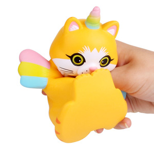 PU Foam Cat Unicorn Fidget Toy With Wings Slow <b>Rebound</b> Stress Relief For Kids 5 7 Years Unisex - Product Image 5
