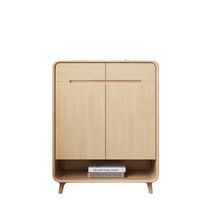 Nordic Style Entryway Shoe <b>Cabinet</b> Solid Wood Frame 2 3 Doors Modern Design Home Use Durable <b>Storage</b> - Product Image 2