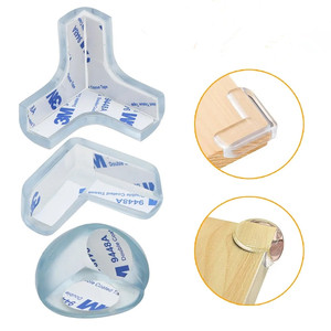 Ensemble de protecteurs d'<span class=keywords><strong>angle</strong></span> de sécurité Gel adhésif haute résistance Protège-bébé Silicone transparent Meubles Table Bord Coin <span class=keywords><strong>Protection</strong></span> - Product Image 3
