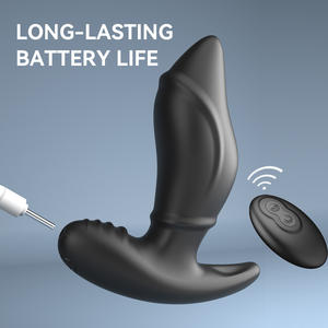 Ferngesteuerter Vibrierender Analplug mit Perlen-Rollmassage Anales Erwachsenen-Sexspielzeug für Männer Frauen Paare - Product Image 4