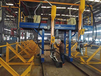 Nouvelle machine de soudage CNC à portique robuste Pioneer LMTH20-2 à cantilever unique BH1200 avec récupération de flux pour ligne de production de poutres en H