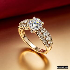 Bague de mariage personnalisée en or massif 10K 14K 18K avec diamant brillant de 1 carat cultivé en laboratoire, certifié IGI, qualité VVS-VS, pour les occasions spéciales - Product Image 4