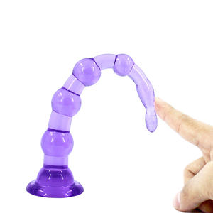 Super Lange Back Court Anale Plug Met Zes Of Zeven Kralen Zuignap Vrouwelijke Kralen Seksspeeltjes Groothandel Dildo 'S - Product Image 3