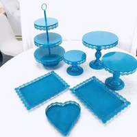 Présentoir à gâteaux créatif en métal pour mariage, banquet, restaurant, plusieurs designs, support à gâteaux multicouche en fer forgé avec dentelle