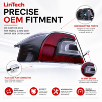 LinTech 6005918-00-G Ensemble de feux arrière dynamiques à LED gauche (côté conducteur) pour Tesla Model S 2012-2021 (spécifications américaines)