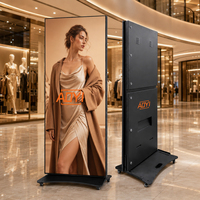 Pantalla LED P2.5 para Exteriores, Tipo Tótem, 640x1920mm, Plegable, Resistente al Agua IP65, 5000 Nits, para Centros Comerciales, Tiendas y Supermercados
