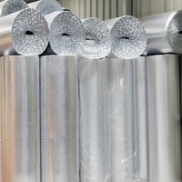 Isolation en feuille d'aluminium à bulles simple avec mousse EPE pour conduits de climatisation