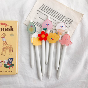 Bolígrafo de Gel de Plástico con Diseño Kawaii, Logotipo Personalizado, Tinta Azul de 0.5mm, Artículo de Papelería Creativo para Niños, Oficina, Regalo Promocional - Product Image 2