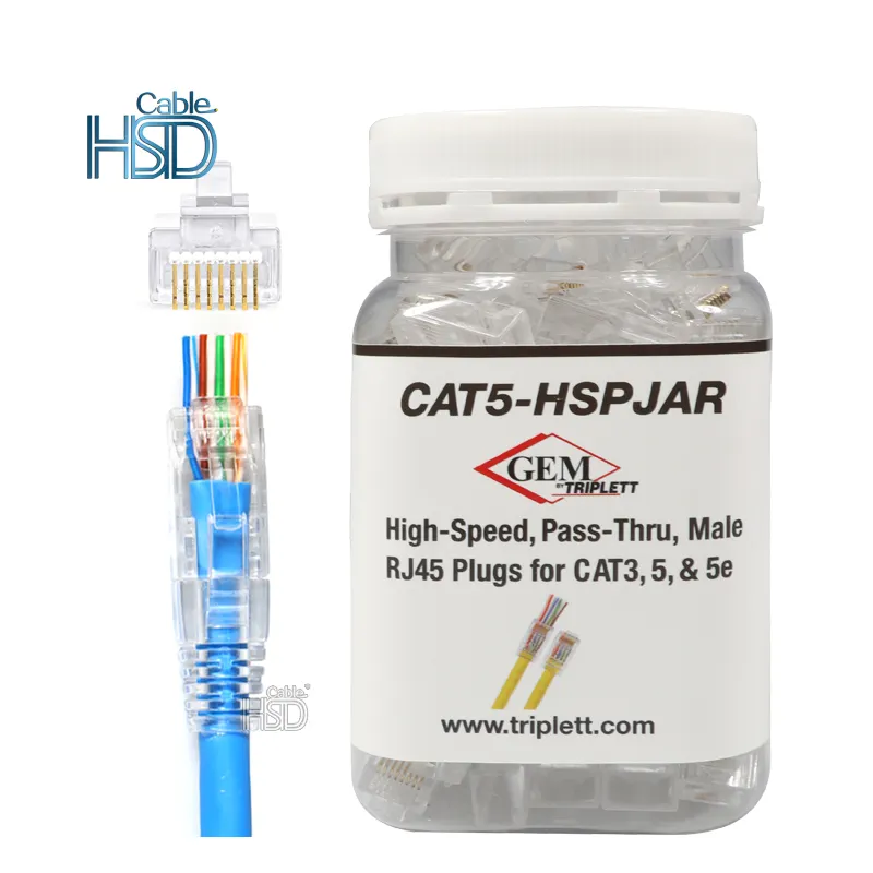 RJ45 8P8CCat5オスイーサネットからAVネジ留め式端子8ピンブロックコンバーターアダプターデジタル