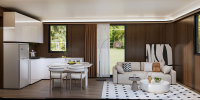 CGCH Nouvelle Capsule Mobile Commerciale Préfabriquée, Cabine en Structure d'Aluminium, Appartement Chambre Étanche