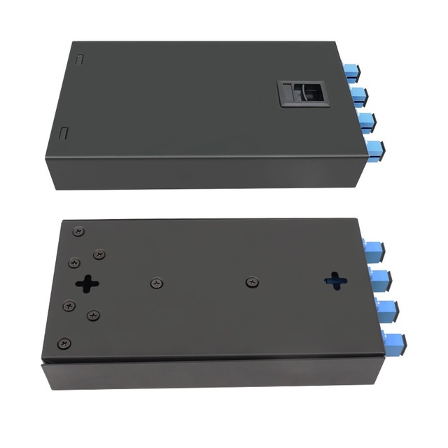 4-Port Telecom Grade Optical Fiber Terminal Box FTTH Single Multi-Mode 4-Core 8-Core SC/LC/FC/ST Optical Fiber Splicing Junction