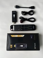 XTV H313 Allwinner Quad Core Android 10 2GB/16GB WiFi6 4K AV1 Ethernet para TV, Accesorios para Stick, Control Remoto IR y BT