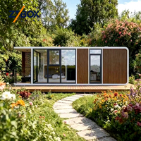 ZYBOX Maison conteneur de luxe modulable et confortable, type Apple Cabin Space Capsule, 2 chambres avec cuisine