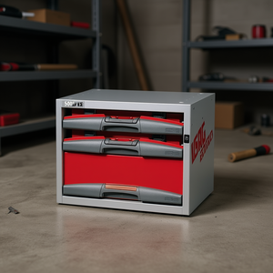 5000 E3 <b>Tool</b> Case Red 3 Drawer <b>Storage</b> Cabinet For Workshop Use - Product Image 3