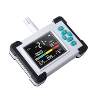 Portable 7-in-1 ABS Surface Silicone Keyboard Air Detector Meter CO2 PM Formaldehyde TVOC AQI Gas Analyzer Air Pollution Tester