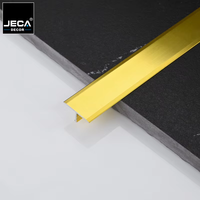 Profilés d'angle en alliage d'aluminium JECA en forme de T pour carrelage, design moderne pour appartement et villa, garniture de carrelage métallique