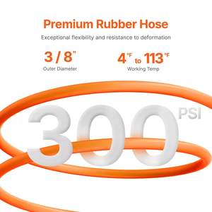 DB Wholesale 3/8 in X 100 FT Carrete de manguera de aire retráctil Carrete de manguera de jardín con Max 300 PSI Hecho de ABS y acero Longitud 20m - Product Image 5