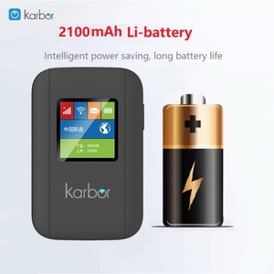 Karbor WiFi6 4G LTE Mobile Hotspot 150Mbps Router WiFi portátil con batería VPN y funciones QoS para SOHO Travel Wireless Router - Product Image 6