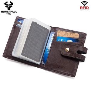 HUMERPAUL <strong>Card</strong> <strong>Holder</strong> <strong>Wallet</strong> Homens De Couro Genuino Das Mulheres Do Cartao 28 Atm <strong>Card</strong> Anti Rdif <strong>Wallet</strong> - Product Image 5
