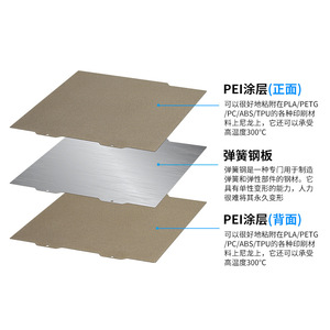 Placa de bambú de doble cara de 180x180 mm para la plataforma calefactable de la impresora 3D A1 Mini - Product Image 1