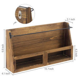 Étagères murales de rangement pour la décoration de la maison, organisateur de présentoir de fichiers, support pour magazines et courrier - Product Image 3