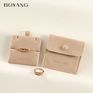 מותאם אישית מודפס מיקרופייבר מתנת שרשרת אריזת תכשיטי תיק פאוץ ותיבה - Product Image 6