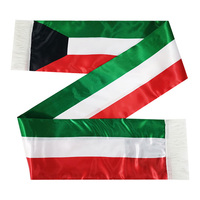 Écharpe Maroc en Gros Drapeaux du Maroc Décoration d'Événements Écharpe Maroc en Polyester Satiné