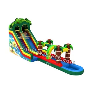 Factory direct sale inflatable Giant Tropical Water slide amusement park water game, water park ride for sale, China wholesale