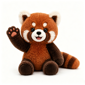 Custom <b>Soft</b> Plush <b>Toy</b> OEM Service Cute Cartoon Raccoon <b>Stuffed</b> Animal Doll Premium Fabric PP Cotton Filling Stress Relief Unisex - Product Image 4