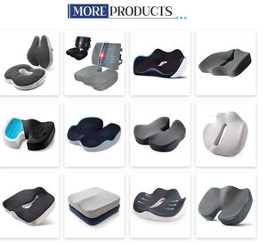 Подушка на сиденье из пены с эффектом памяти, офисное кресло, эргономичное автомобильное дорожное кресло, подушка для снятия боли в копчике, нескользящая переносная комфортная подушка для сидения - Product Image 6