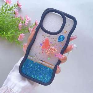 Moda Big Wave PC TPU con mariposa brillo accesorios funda de teléfono celular para <span class=keywords><strong>Honor</strong></span> X6B Plus 200 Lite X8 X7 X9B - Product Image 6