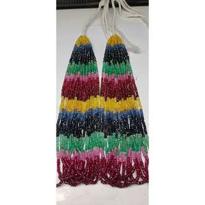 Cuentas facetadas de zafiro natural de primera calidad, 2.5-3.5 mm, en forma de rondel, certificadas por M.Y.GEMS Aigs, 50-55 quilates. - Product Image 6