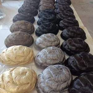 Hệ thống thay thế tóc nam GTS-V, tóc giả da mỏng toàn bộ PU 0.04-0.06mm, kiểu tóc V-loop, tóc nối Remy Ấn Độ, tóc giả nam - Product Image 5