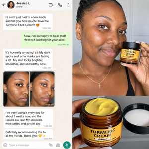 Turmeric <b>Face</b> Cream Brightening Anti Acne Aging Moisturizing Cream Vitamin C Dark Spot Corrector Skincare - Product Image 5