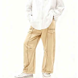 Pantalon ample à jambes larges pour femme, pantalon décontracté d'été avec cordon de serrage, pantalon de survêtement tendance - Product Image 5